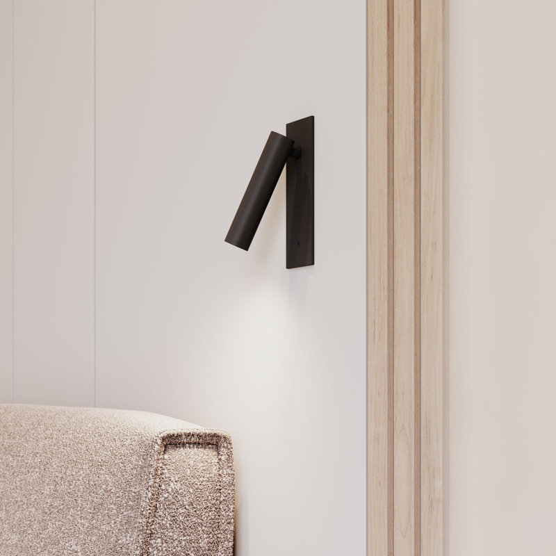 Lampe de tête de lit Haim Aimable, Noir texturé