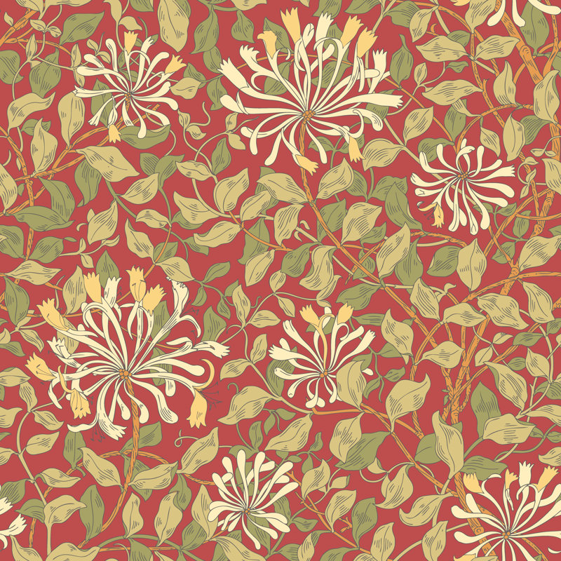 Padstow 10m x 50cm Matte Wallpaper Roll, Terracotta