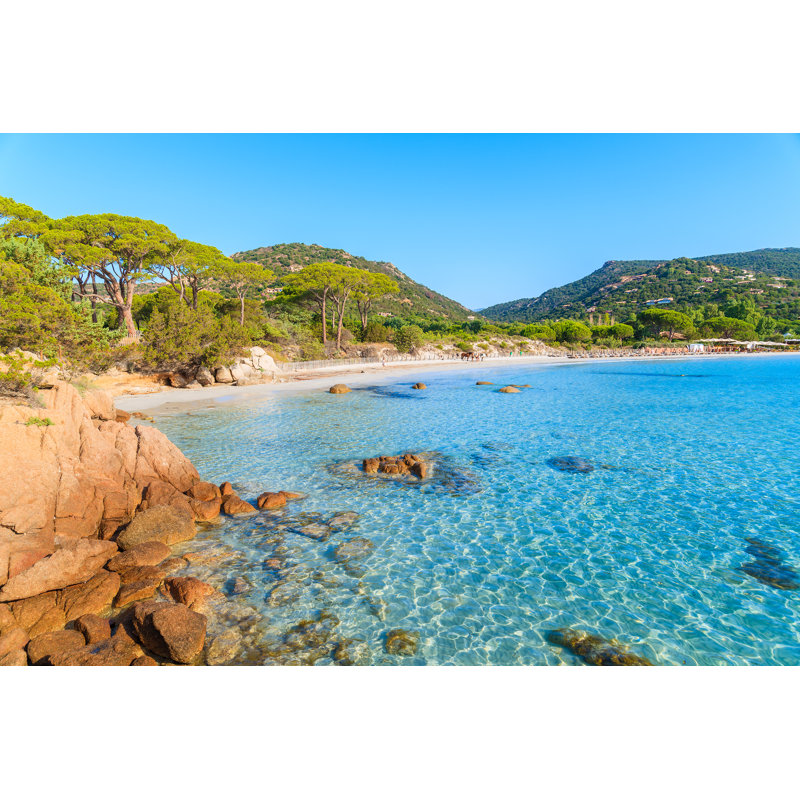 Palombaggia Beach - Wrapped Canvas Print, 30cm H x 46cm W x 3.8cm D