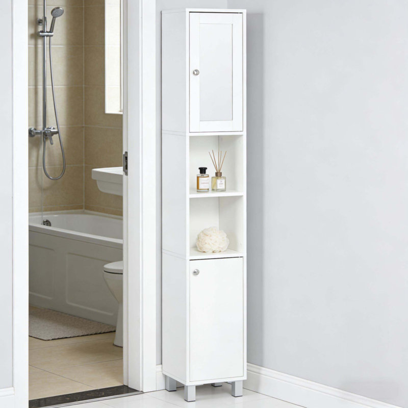Freestanding Tower Cabinet,Tall Bathroom Storage Cabinet,Foyer Storage Cabinet