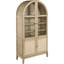 Table contemporaine 8 en chêne beige, table rectangulaire et chaises rembourrées pour la décoration de la salle à manger