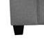 Causeuse Inny, 67 po, 4 coussins décoratifs, lin gris clair avec pieds noirs