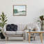 «Green Toned Water Landscape», art mural sur toile flottant gris, design par Patricia Pinto-140815110-141055697