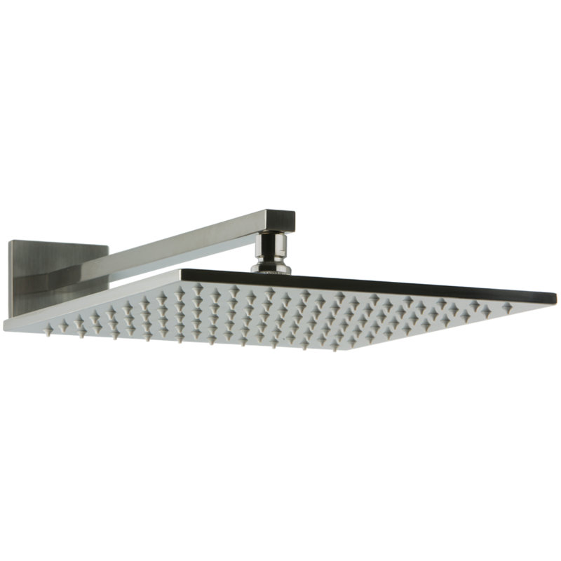 Rain Fixed Shower Head, Brushed Nickel