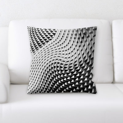 Geometric Microsuede Throw Pillow