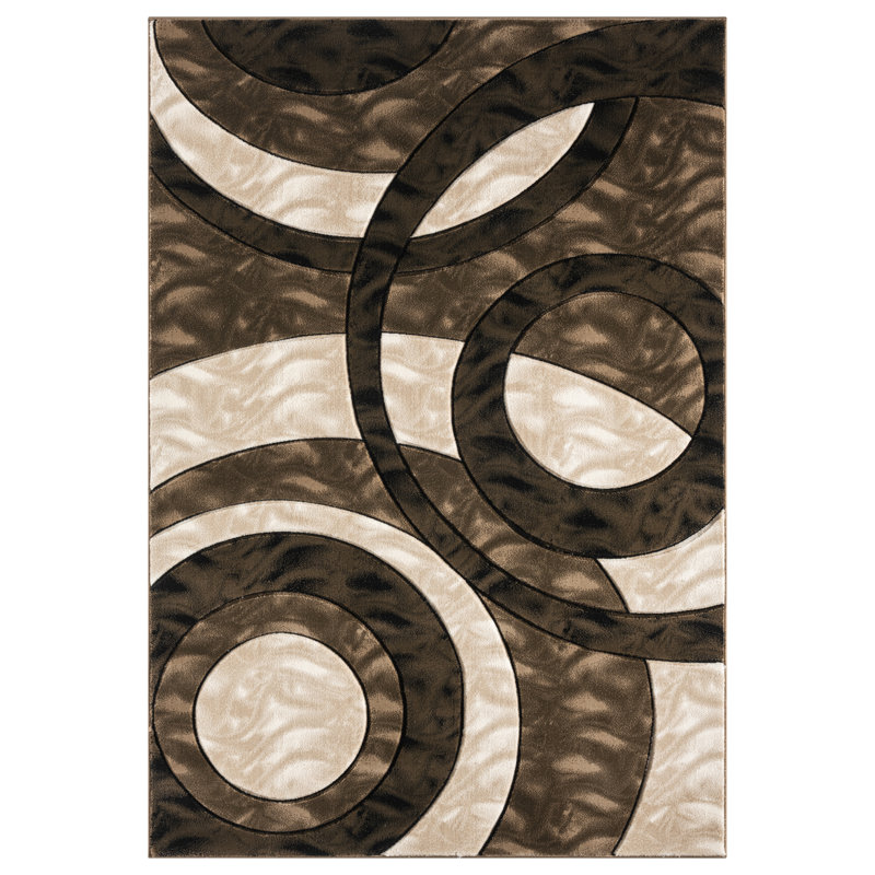 Heriberto Collection Abstract Geometric Area Rug, Runner 2'8" x 7'10"