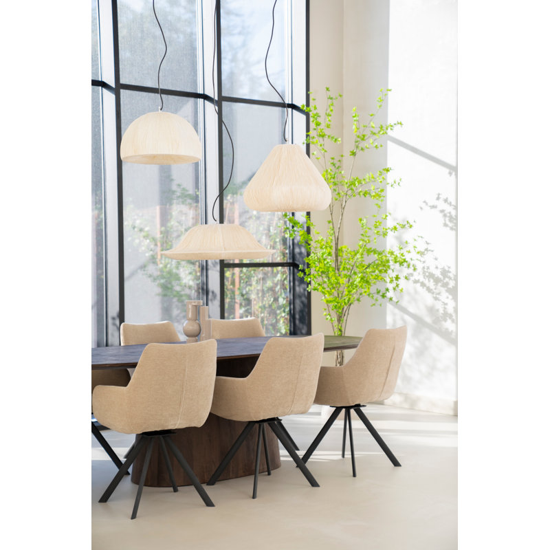 Accent Chair Swivel Armchair, Beige