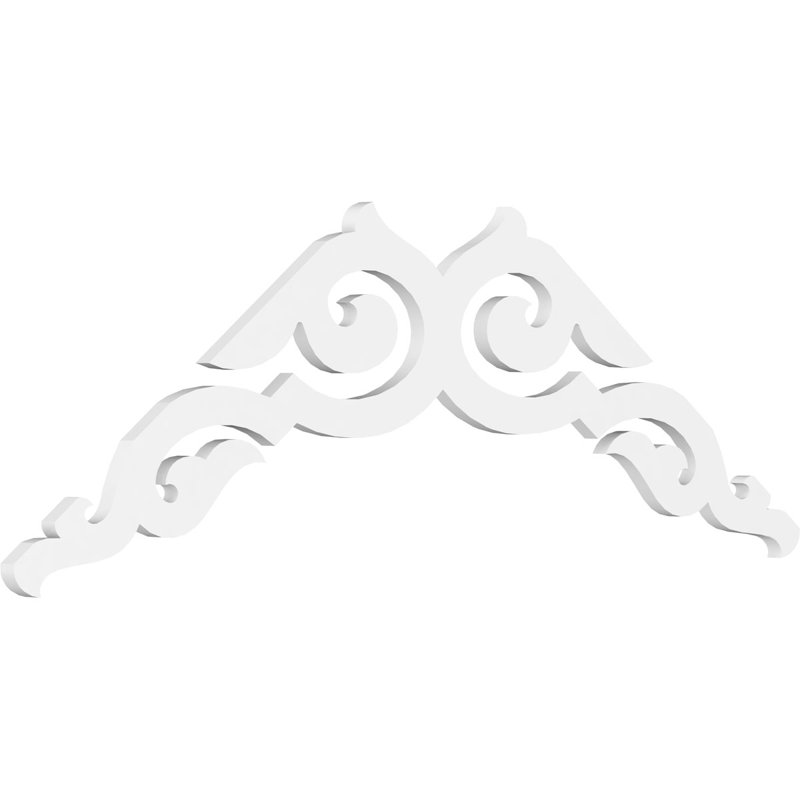 Pignon en PVC de qualité architecturale Rotherham, H 25 po x l 60 po x P 1 po, 9 / 12