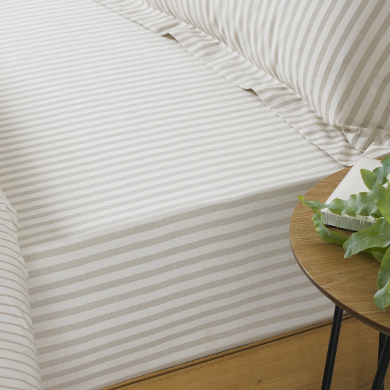 Hebden 100% Cotton Standard Fitted Sheet, Single (3')