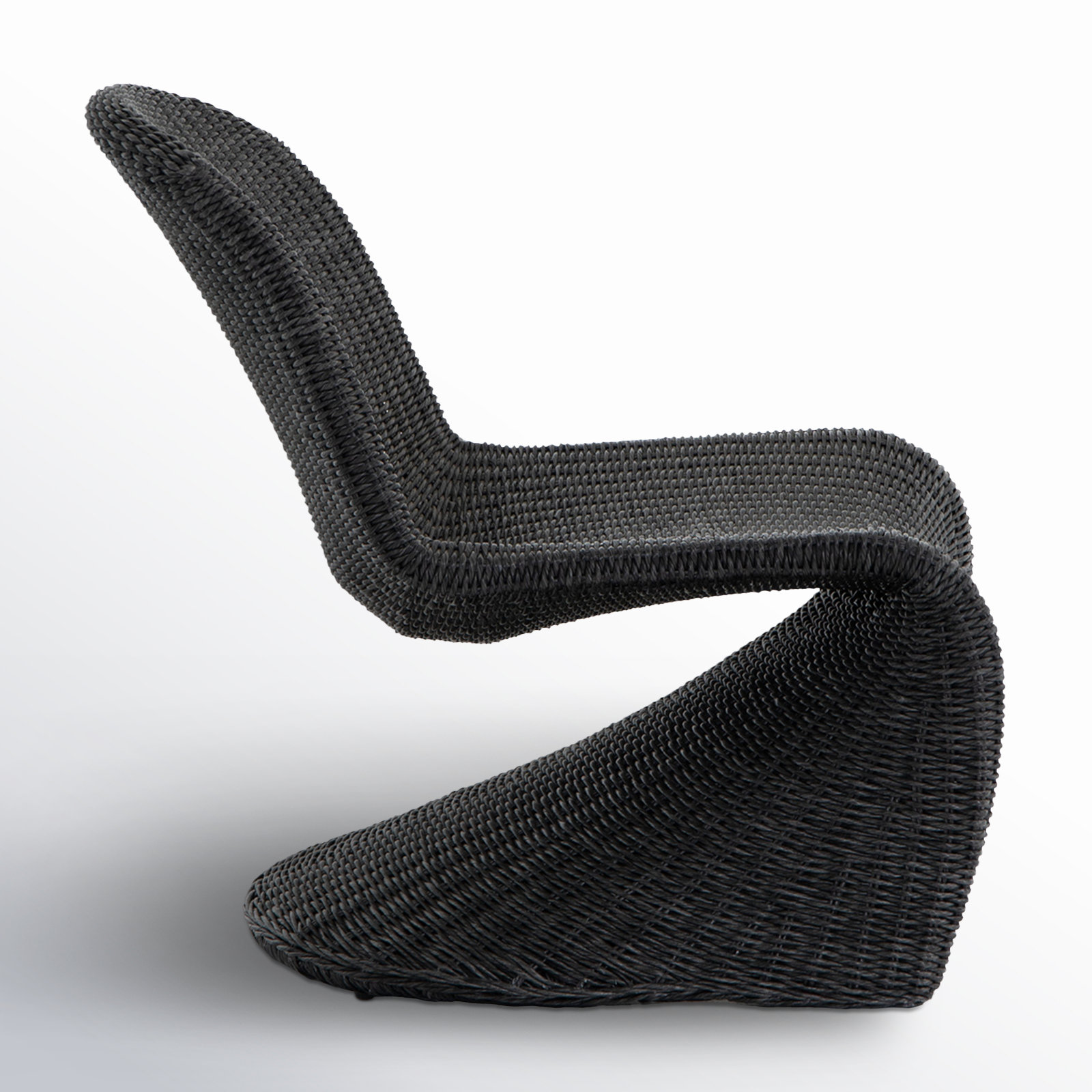 Daughtery Patio Lounge Chair, Vintage Coal