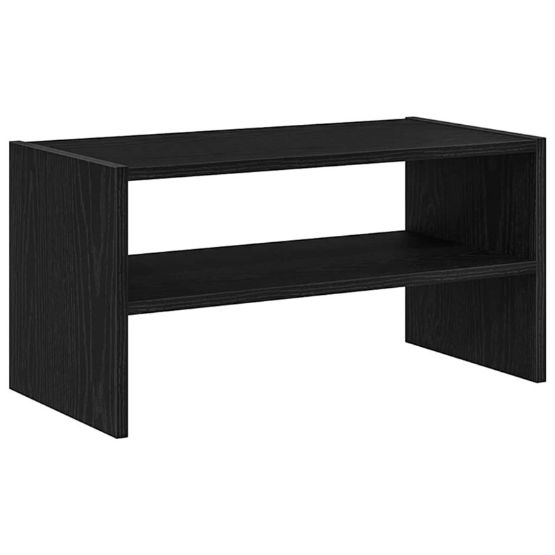 2 Pair Shoe Rack, Black Oak