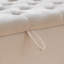 Banc de rangement pour chambre à coucher avec accoudoirs capitonnés et garniture cloutée 51 po Lunara-644212906-642507531