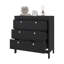 Commode 3 tiroirs Wenge avec rangement fonctionnel