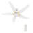 52"  5 - Blade LED Smart Standard Ceiling Fan with Remote Control and Light Kit Included.