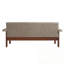 Causeuse avec coussins d'accoudoirs et pieds en bois robustes-252401885