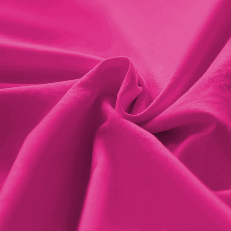 Microfiber Machine Tufted - Set of 2, Hot Pink