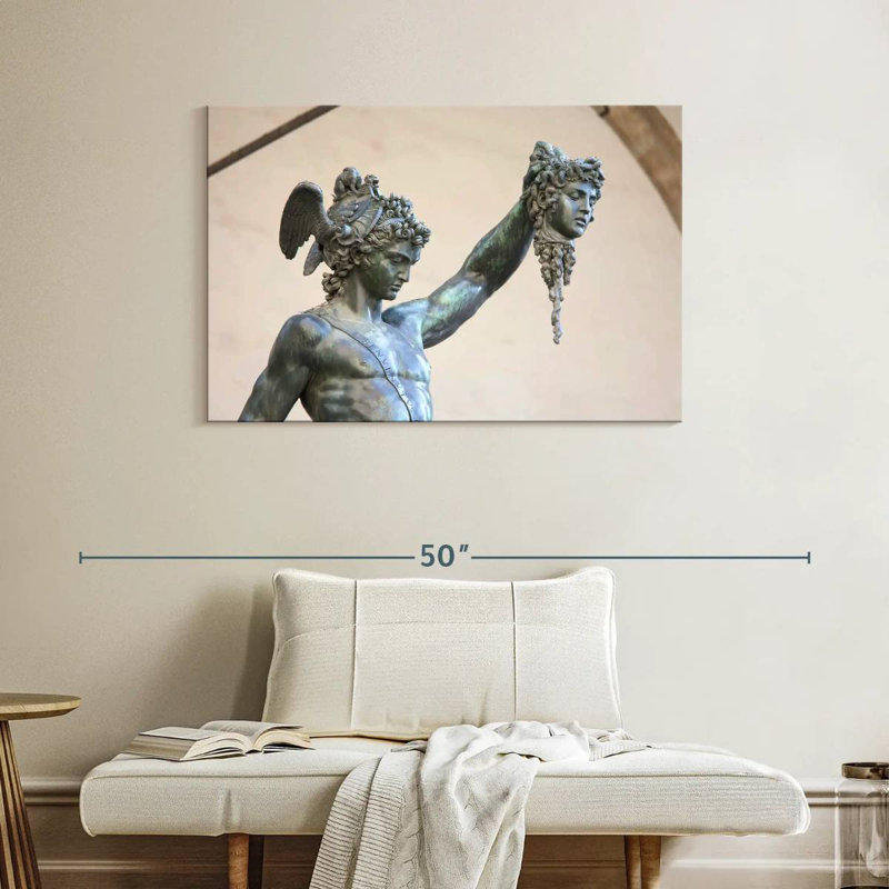 Statue Kelan Perseus et Medusa, H 26 po x l 39 po