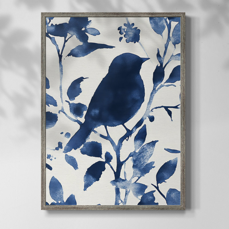 Reproduction encadrée FLORAL Series DLXIV - bois massif, H 11 po x l 9 po