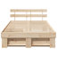 Bed Frame with Headboard Solid Pine Wood-1608597481-1608597480