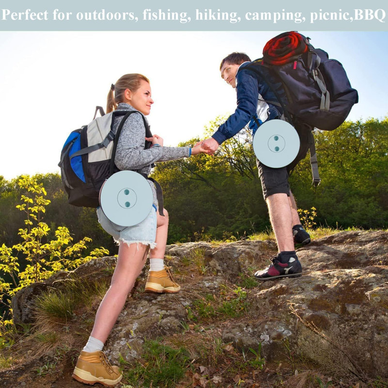 Upgraded Square Collapsible Stool For Adults,Portable Retractable Folding Telescoping Foldable Camping Stool Holds 400Lbs For Outdoor Fishing Hiking Gardening Travel BBQ