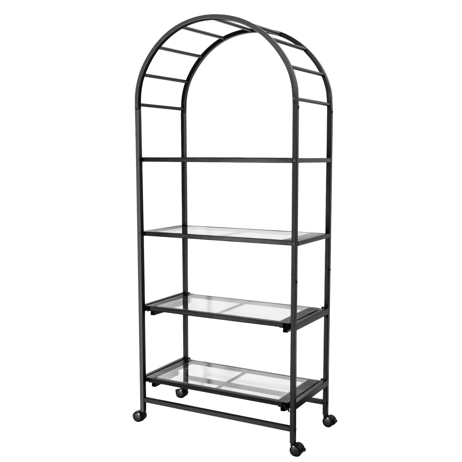 Rebrilliant Merinda 30.4'' W Metal Shelving Unit with Wheels | Wayfair