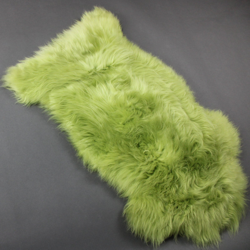Aeliana Solid Colour Sheepskin 65cm X 95cm Area Rug