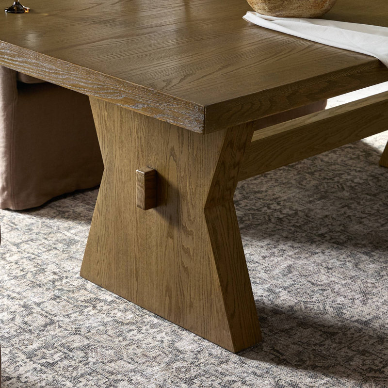Tia Dining Table 84"-Drifted Oak Solid