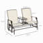 Banc oscillant d'extérieur avec table centrale Outsunny