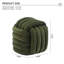 Repose-pieds en tissu Chenille