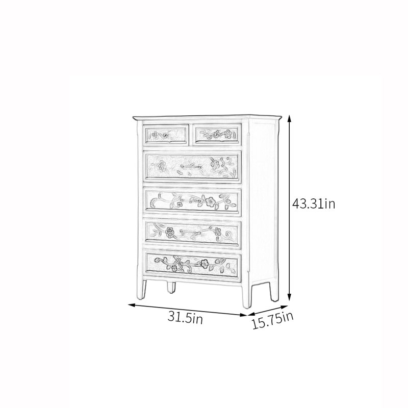 Versatile Hand-Painted Storage Accent Chest
