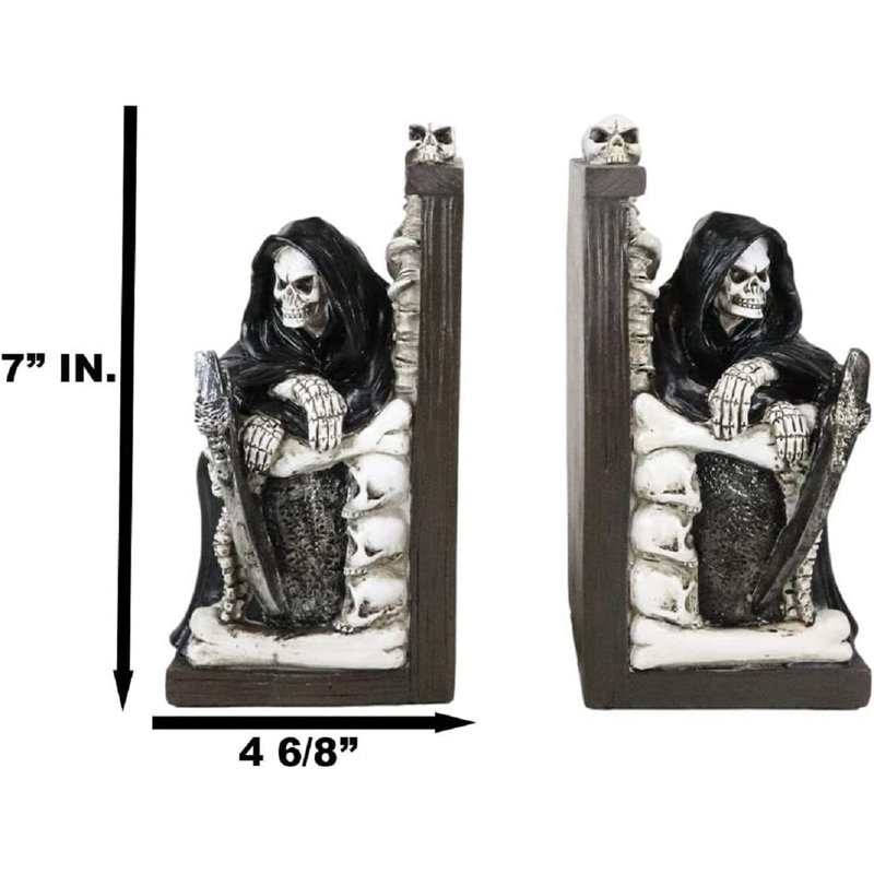Paire de serre-livres Gabrelle Grim Reaper