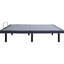 Base de lit simple très longue réglable, gris et noir, télécommande sans fil avec positions préréglées, gravité zéro, antisnore, massage pour la chambre à coucher, long, rails, finition noire, télécommande,