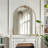 Vignale Vintage Metal Arched Wall Mirror-687048473-687048476