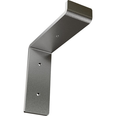 2"W x 6"D x 6 1/4"H Steel Truss Shelf Bracket, Stainless Steel
