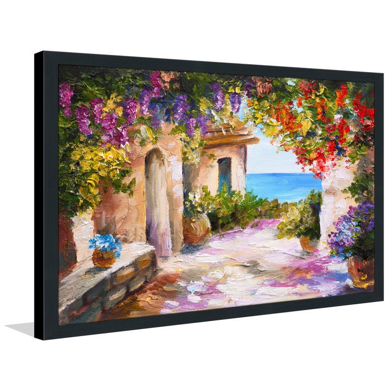 « european vista 1 », reproduction d’art encadrée, H 27,5 po x l 39,5 po x P 0,75 po