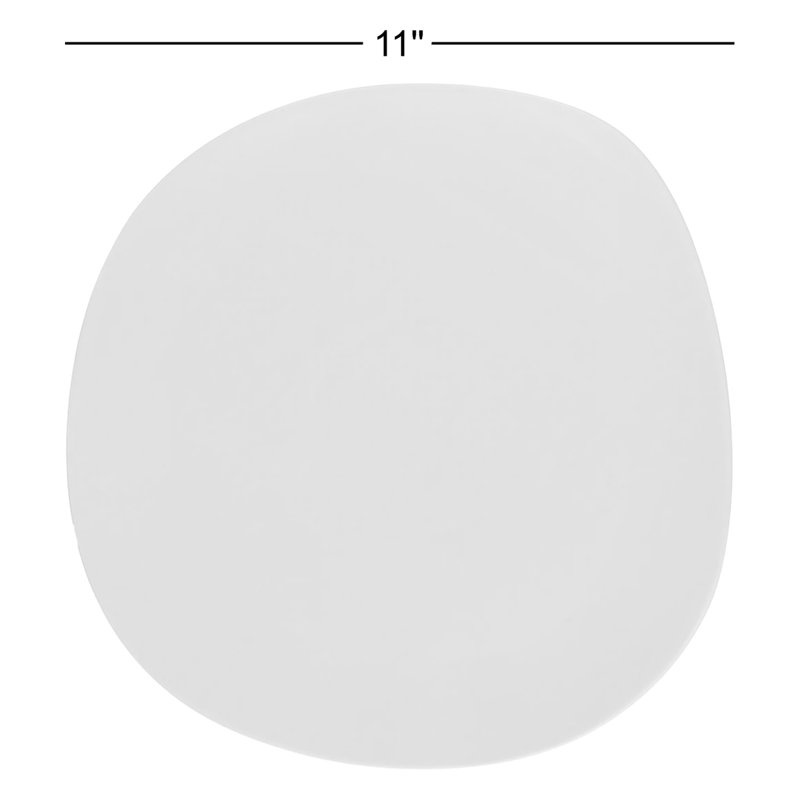 Ensemble d'assiettes en porcelaine Stone Lain Delilah, Crème