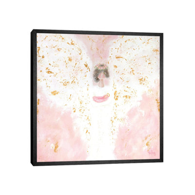 Pink Angel Baby by Ashley Bradley - Print on Canvas