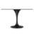 Heatherton Round Dining Table with Resin Top Kitchen Table and Black Stainless Steel Pedestal Base Seats 2-6 Person-1221090340-1221090341-1221090338