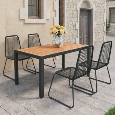 Ahlam 4 - Person Rectangular Patio Dining Set