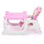 Adorable chaise aux multiples fonctions et teinte rose, siège de qualité lavable