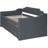 Twin Size Daybed With Trundle And 3 Container , Grey - Firm Contemporary Upholstered & Drawers, Robust Classy-1025502566