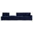 Commix 4-Piece Sunbrella Outdoor Patio Sectional Sofa-1311264590