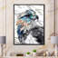 Tête d'aigle avec œil brillant - peinture sur toile-67235973-67236024