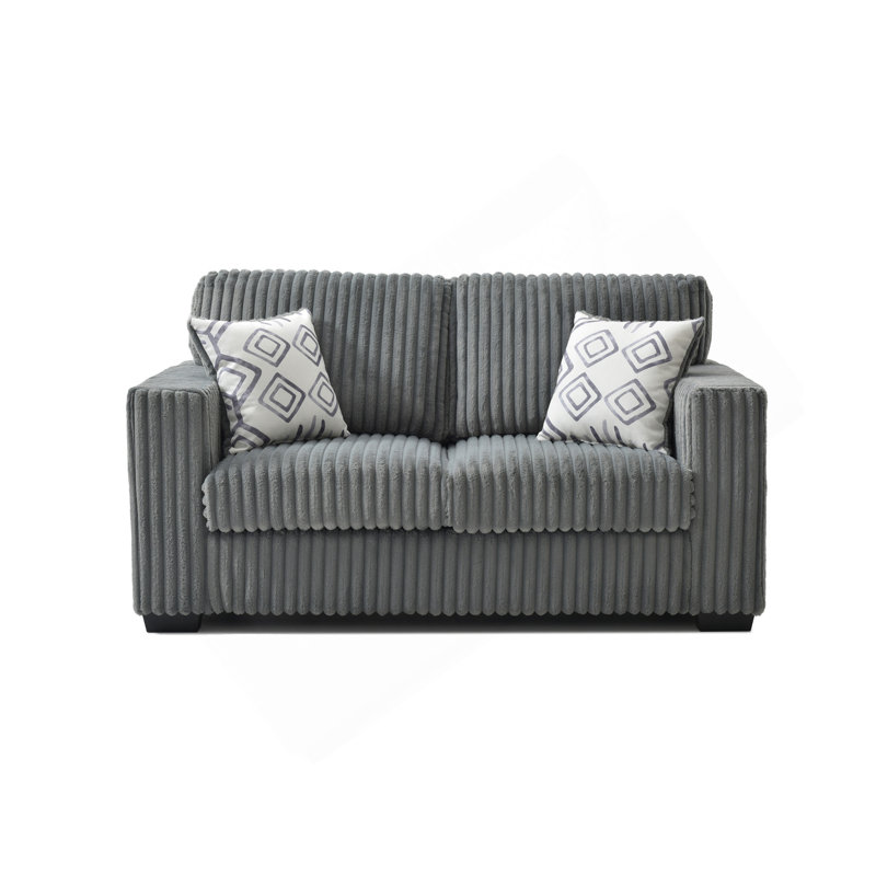 Causeuse Teddy G00180A-L GRIS, L 67 po