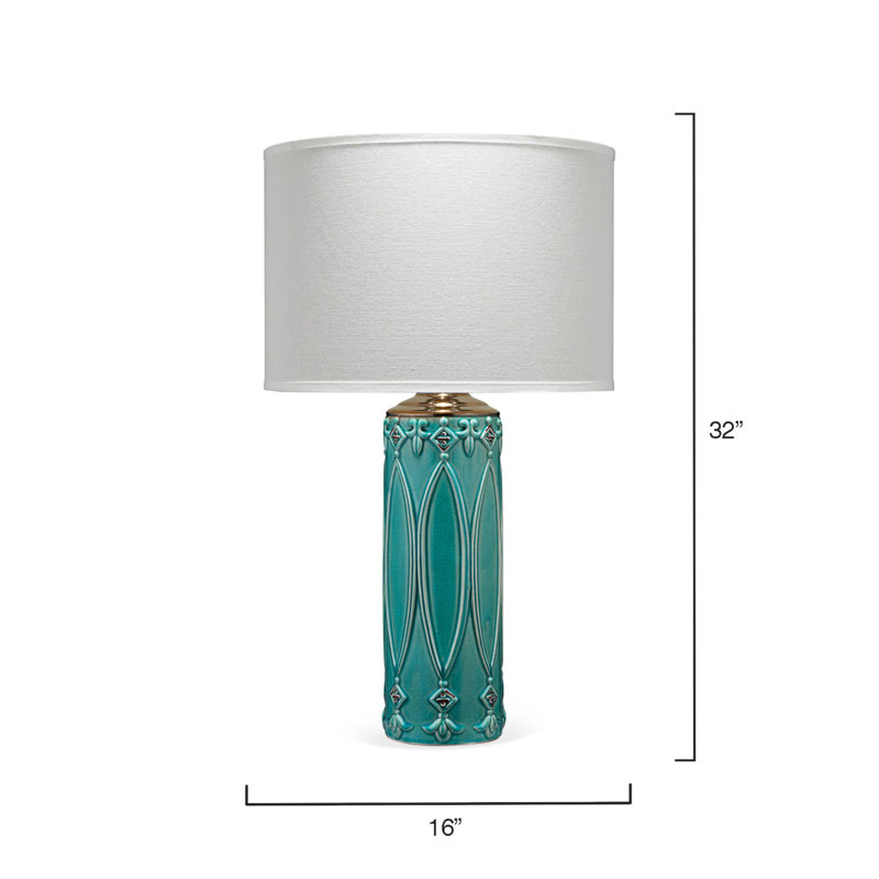 Lampe de table bleue 32 po Ludvig