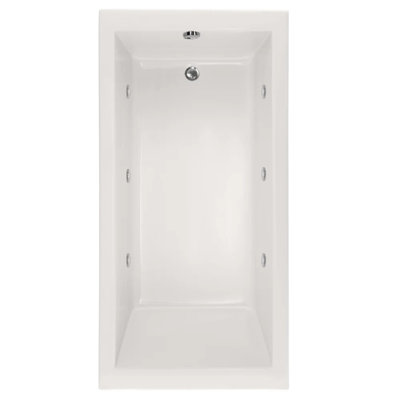 Lacey 72'' x 36'' Whirlpool Acrylic Bathtub