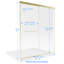 Porte de douche coulissante double encadrée 56 "- l 60" x H 70 "- verre transparent, certifié par la SGCC-109786638