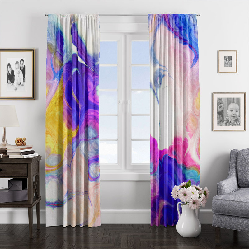 Igikpak Semi Sheer Curtain Pair, 40" W x 82" L