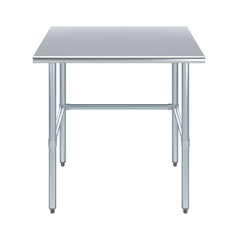 Table de travail en acier inoxydable, H 35 po x L 36 po x L 24 po