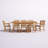 Angelicamae 8 - Person Teak Wood Patio Dining Set with Oval Table , Cushions Included